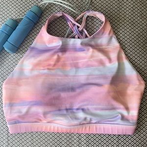 Multi color sports bra